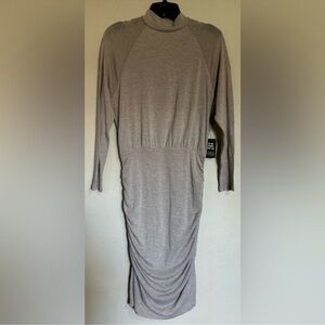 Express Taupe Long Sleeve Dress